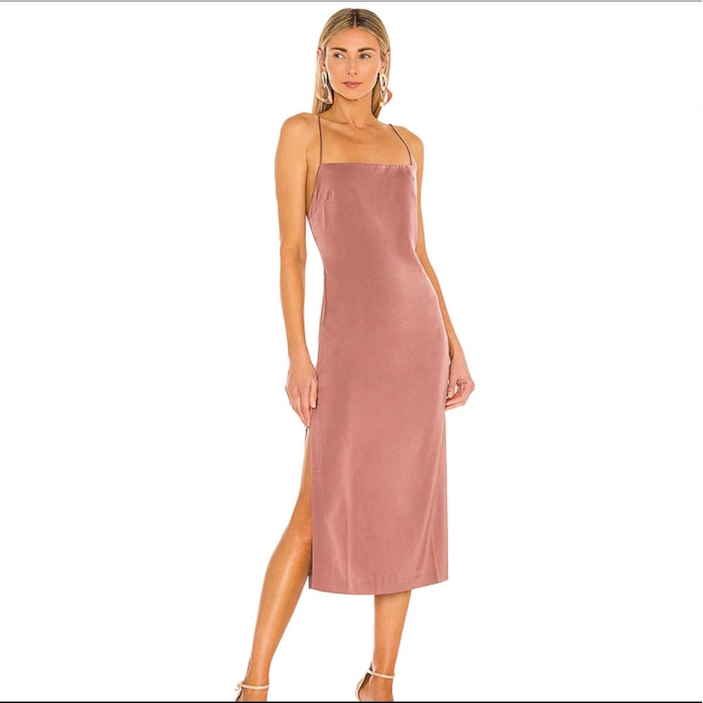 NBD Malia Midi Dress in Mauve Small